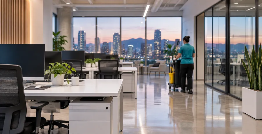 Clean modern office